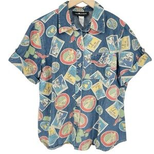 Vintage Vacation Travel Postcard collection 100% cotton novelty Sag Harbor Sport